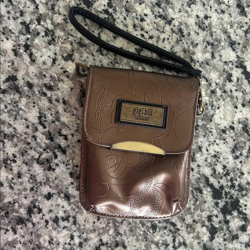 Gigi Hill Bronze Wristlet